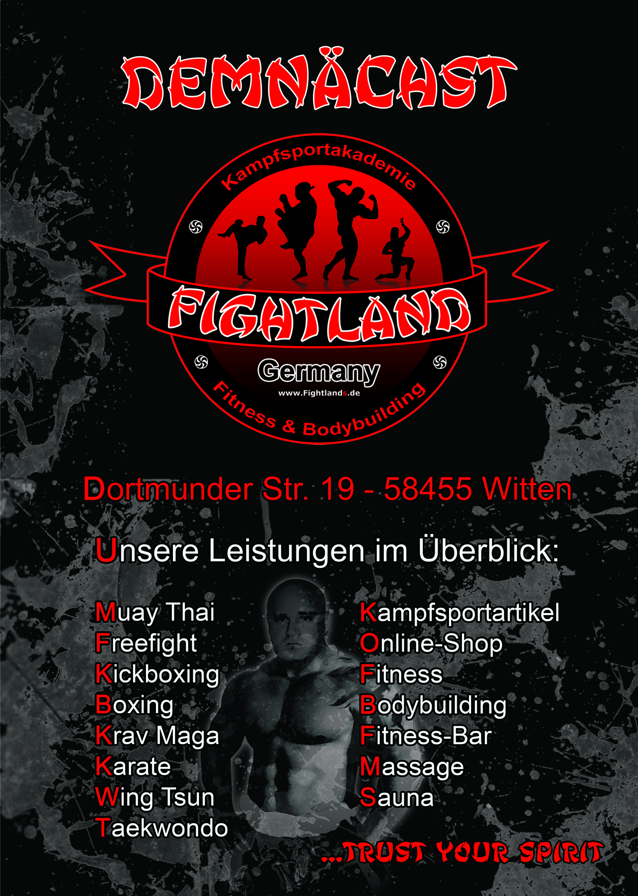 Fightland Poster 01 blk